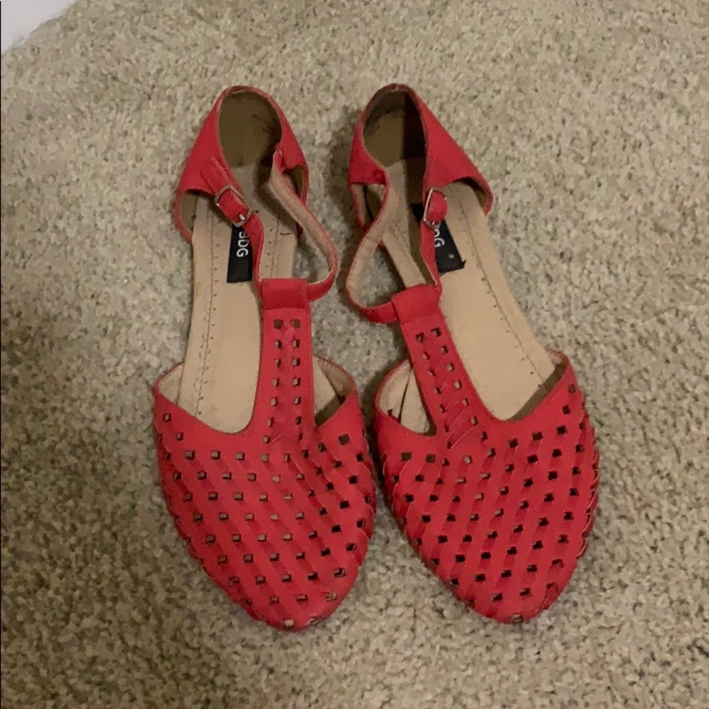 Red sandals